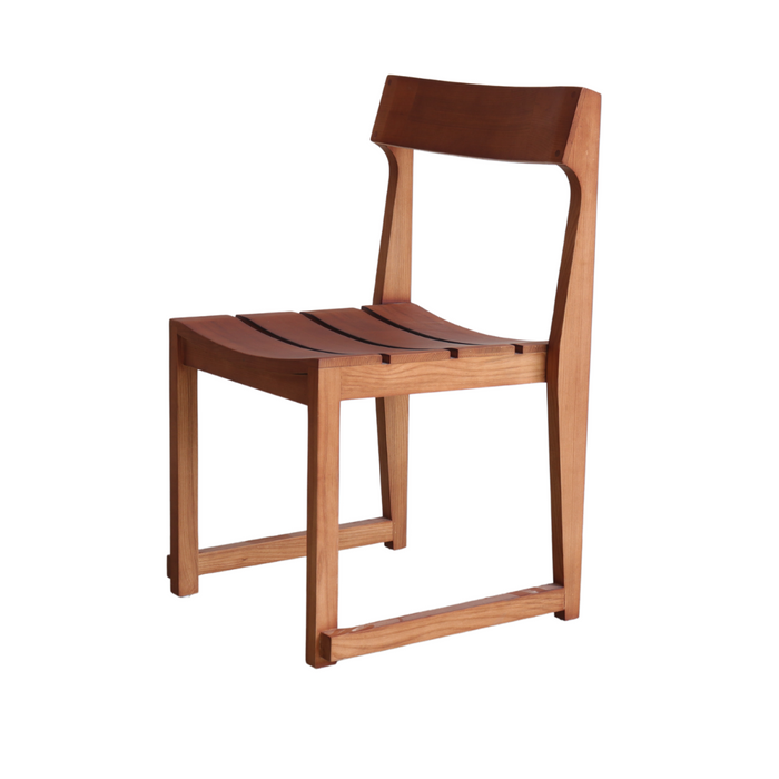 Dining room chair Lys - dark walnut color - H86.5 cm