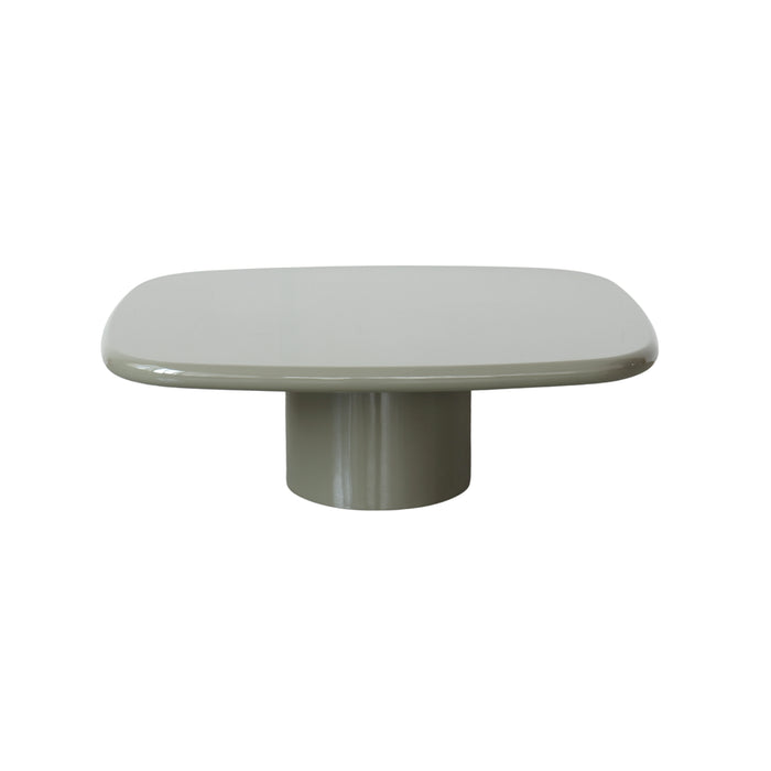 Table basse Mouzon / 90 cm - StoneSkin Brillant - Kaki Clair