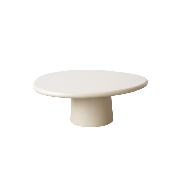 Coffee table round concrete look organic - Juno - StoneSkin - 90 cm