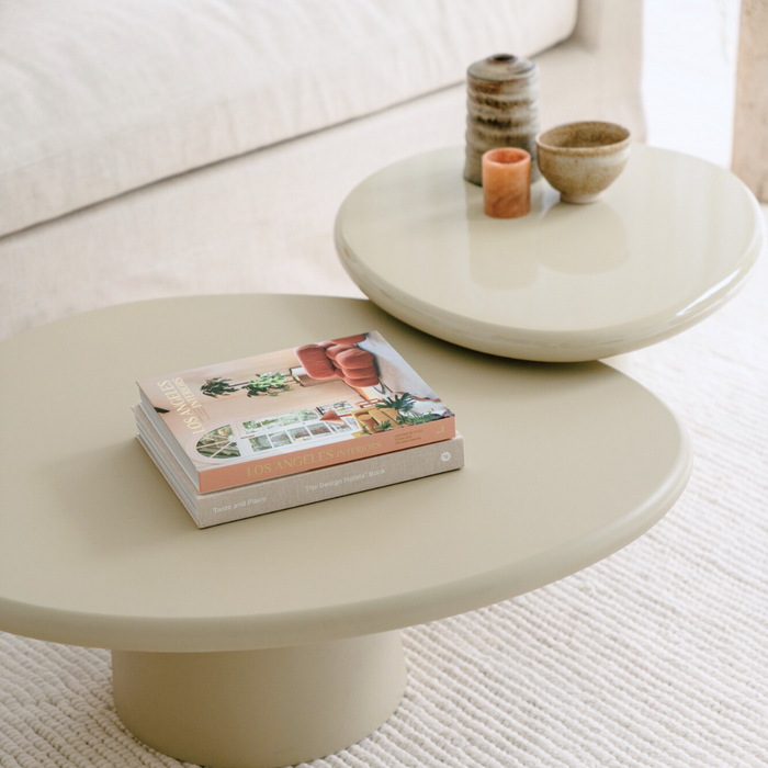 Table basse Juno - StoneSkin - Kaki clair - 91 cm