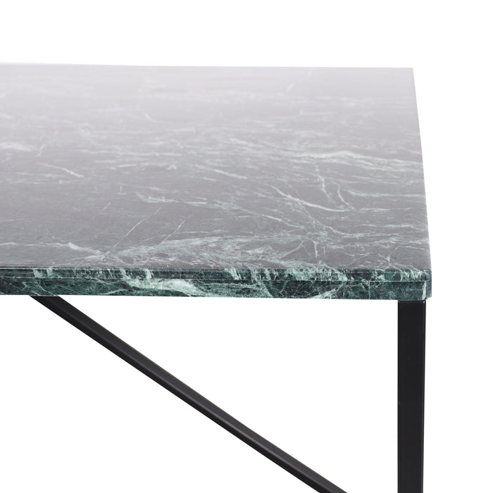Marmor Rak matbord - Sophia - Grön marmor - 180 cm