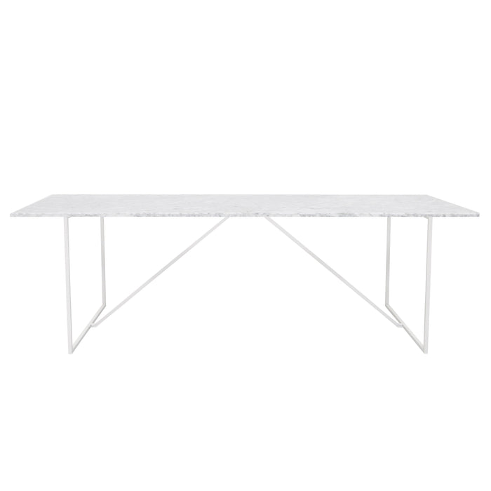 Rektangulärt matbord - Carrara White Marble - 240cm