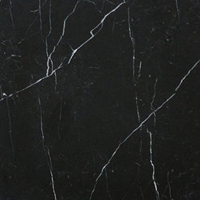 Runt matbord med marmorskiva - Harris - Svart - Ø125cm