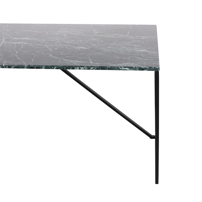 Marmor Lige spisebord - Sophia - Grøn marmor - 180 cm